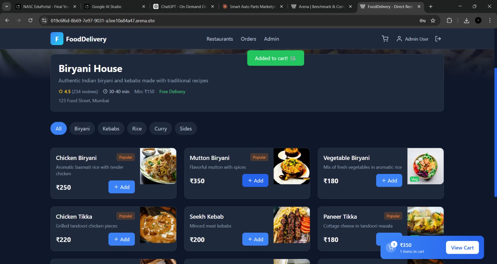 Food Delivery App